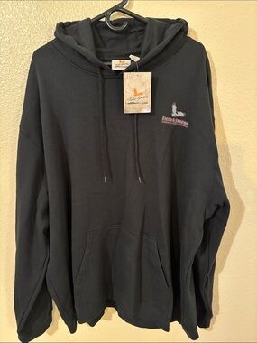 Field & Stream Black Men's Pullover Hoodie with Embroidered Logo